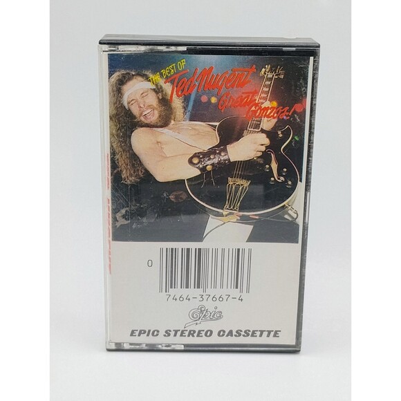 5/$25 TED NUGENT Cassette Tape GREAT GONZOS 1981 BEST OF Hard Rock CLEAR SHELL - Picture 1 of 5